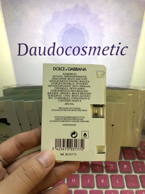 [CHÍNH HÃNG] [ vial ] Nước hoa Dolce & Gabbana Dolce D&G Dolce Floral Drops EDT 1.5ml . Chính Hãng NEW 2020