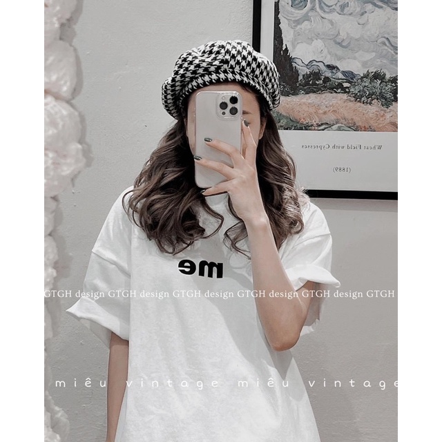 BÁN SỈ ÁO PHÔNG CHỮ ME 4 MÀU CHO NỮ