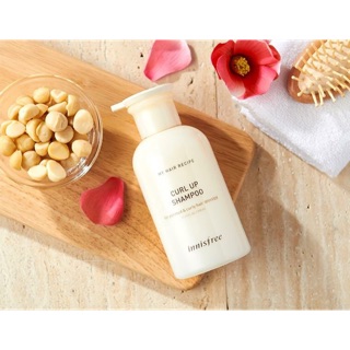 Dầu gội và ủ tóc dành cho tóc xoăn ---- Innisfree My Hair Recipe for Damaged Hair - Curl up Shampoo and Condition