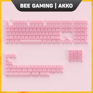 Bộ keycap AKKO Clear PC (Black / White / Tiffany Blue / Clear / Pink) | ASA-Clear Profile | 155 nút