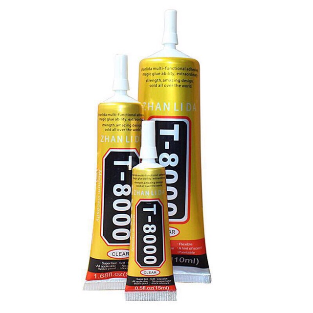 Keo dán thủ công mỹ nghệ, giày vải ,đính bạt ron viền màn hình cảm ứng T8000 50ml
