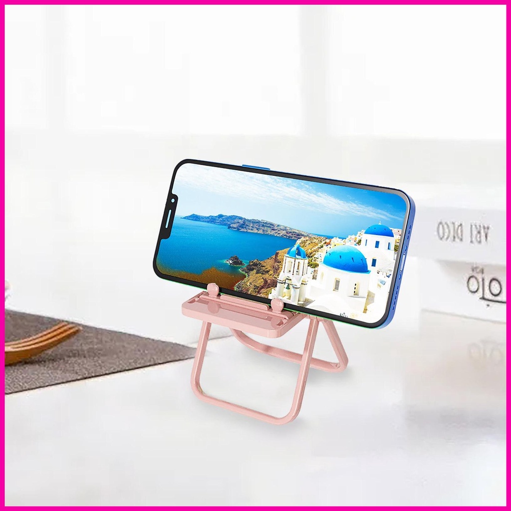 Giá Đỡ Điện Thoại Mini Hình Ghế Ngồi Có 3 Bánh Răng Điều Chỉnh Được