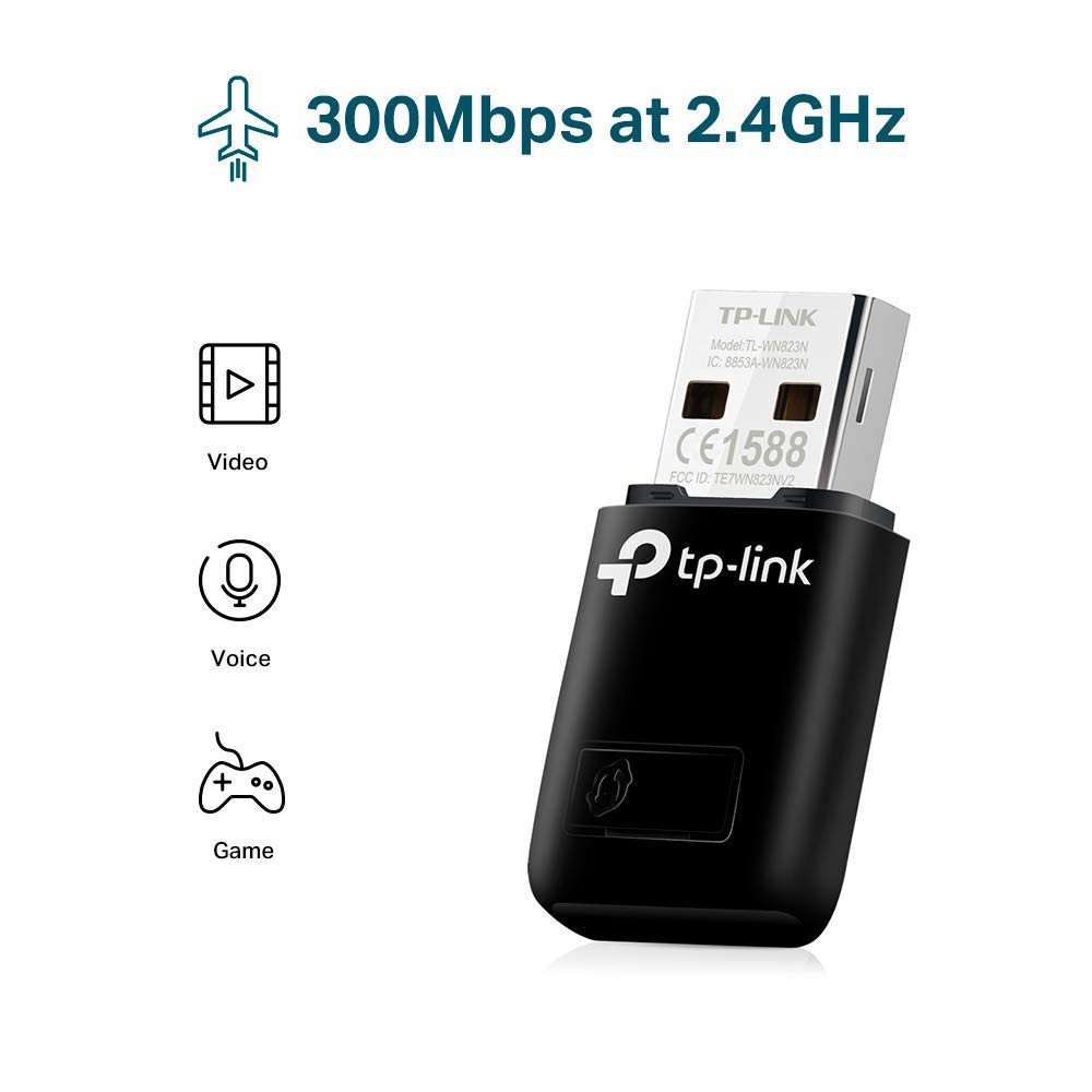 Bộ Thu Usb WiFi Không Dây TPLink TL-WN823N 300Mbps - TPLink 823N - 823N