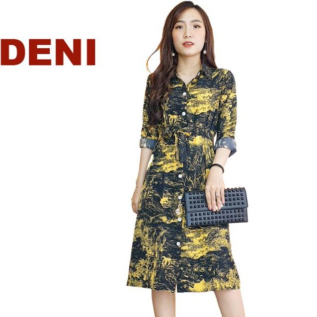 ĐẦM SƠ MI TAY DÀI CHẤT LỤA MANGO CAP CẤP MÃ 692