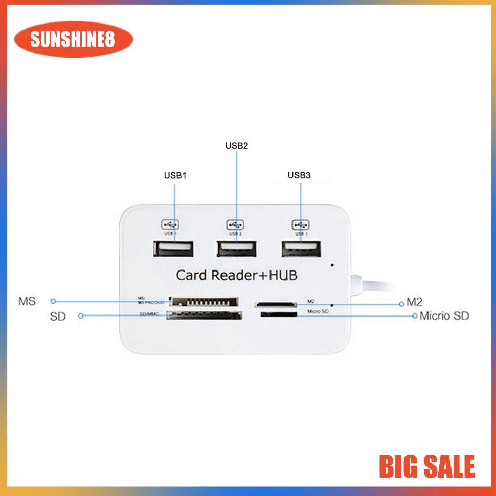 Hub Chia Cổng Usb 3.0 Và Khe Đọc Thẻ Nhớ