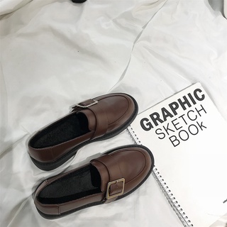Giày da thời trang phong cách vintage cho nữ