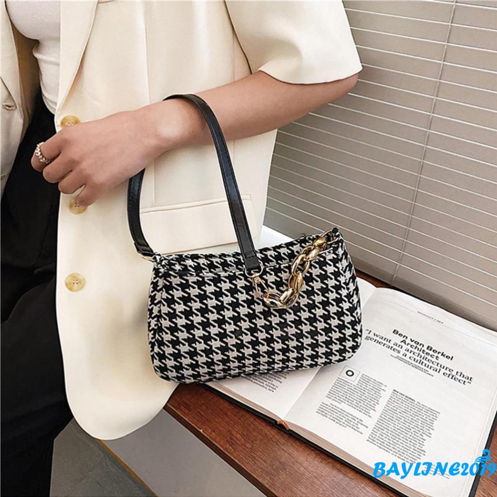 BAY-Túi xách đeo vai họa tiết da báo/ ngựa vằn phong cách retro cho nữ