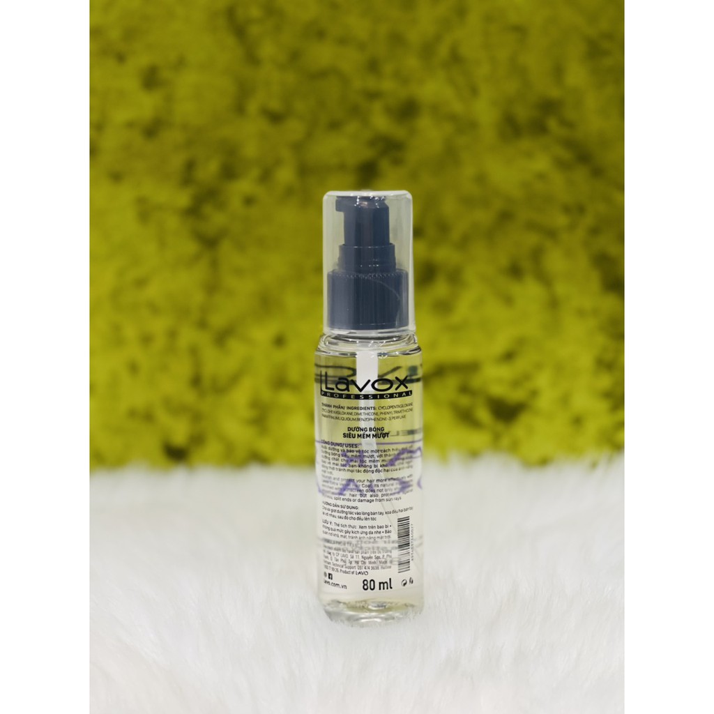 Tinh Dầu dưỡng bóng tóc Siêu mềm mượt thương hiệu chuyên nghiệp Lavox 80ml - Hair Coat