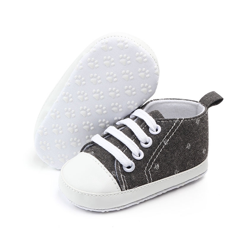 Giày Vải Cotton Mềm Chống Trượt Cho Bé Tập Đi
