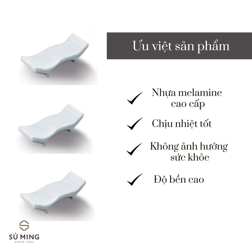 Gác Đũa Nhựa Melamine Cao Cấp Dùng Trong Nhà Hàng, Quán Ăn