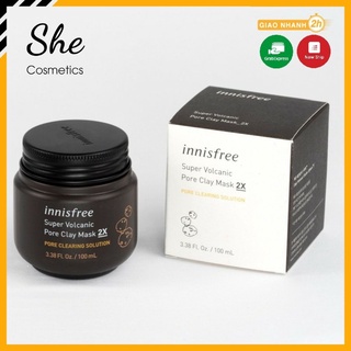 Mặt Nạ Đất Sét INNISFREE Super Volcanic Pore Clay Mask 2X,Mặt Nạ dưỡng da