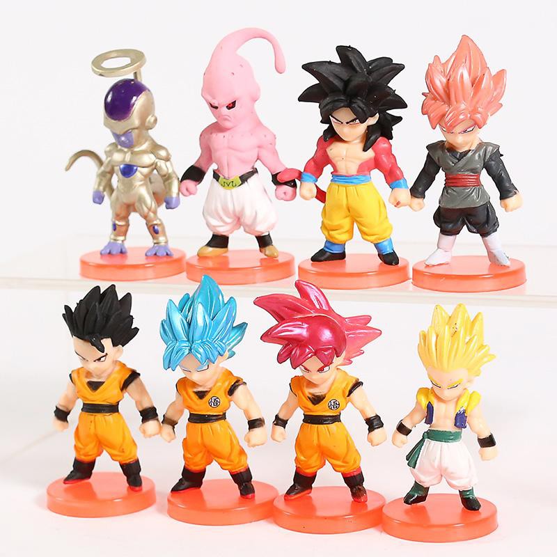 Mô Hình 08 Dragon Ball Chibi Dễ Thương - Có Giá Đỡ