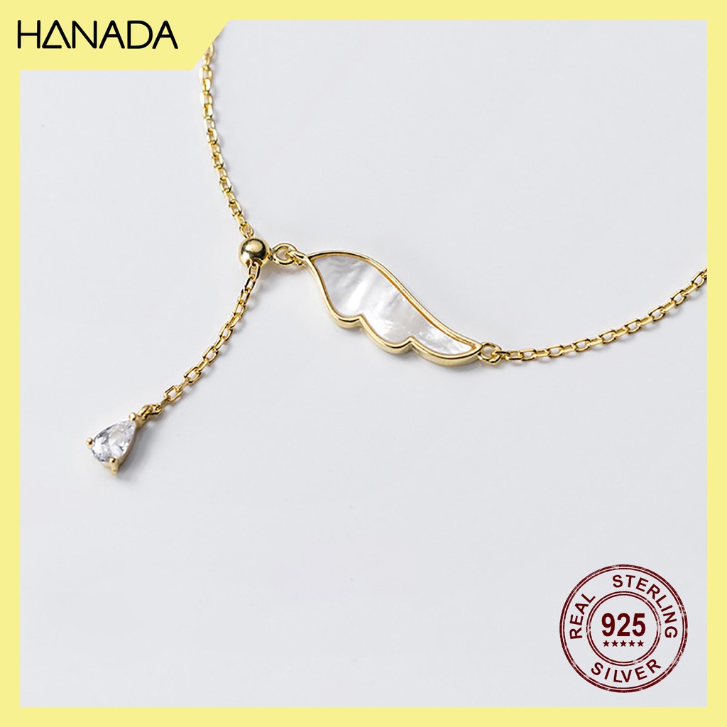 Lắc Tay Bạc 925 Hanada N34.B.X.B.360.0596 Cánh Thiên Thần G12