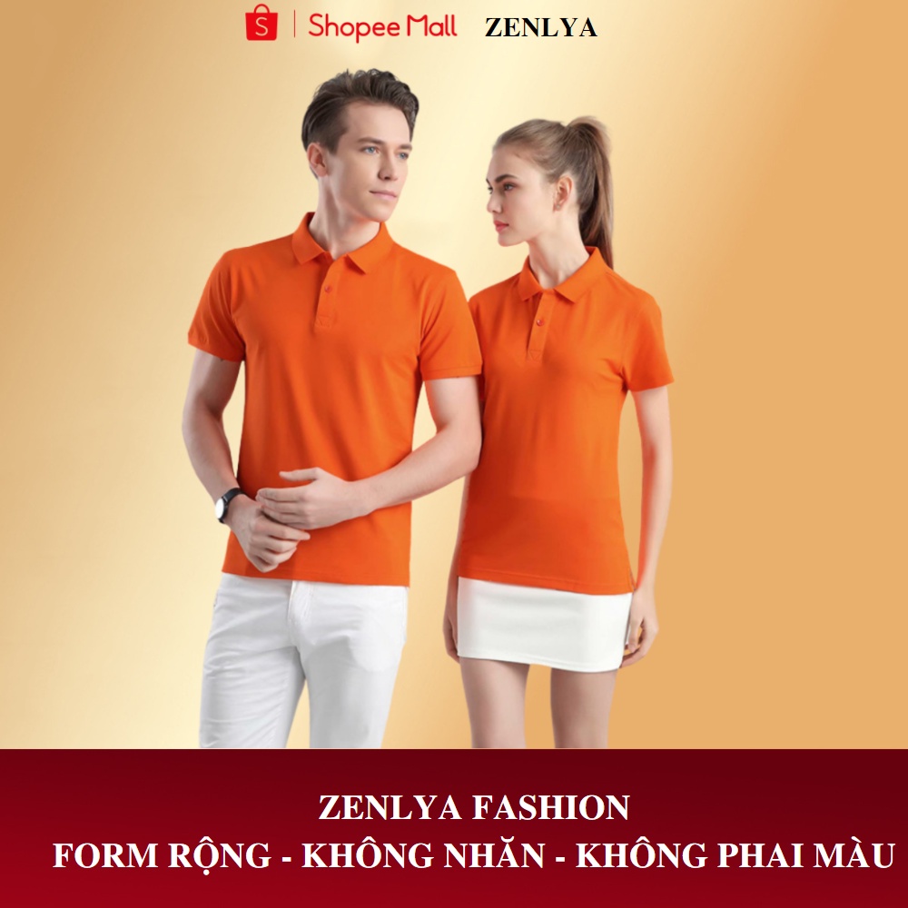 Áo POLO Nam Có Cổ Bẻ Dáng Đứng Xanh Trơn Lịch Lãm - Zenlya Fashion