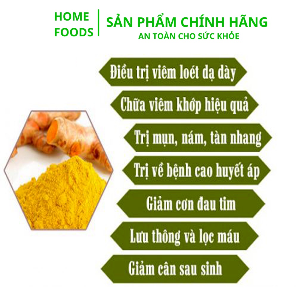 Tinh Bột Nghệ, Tinh Bột Nghệ Nguyên Chất 100% Curcumin