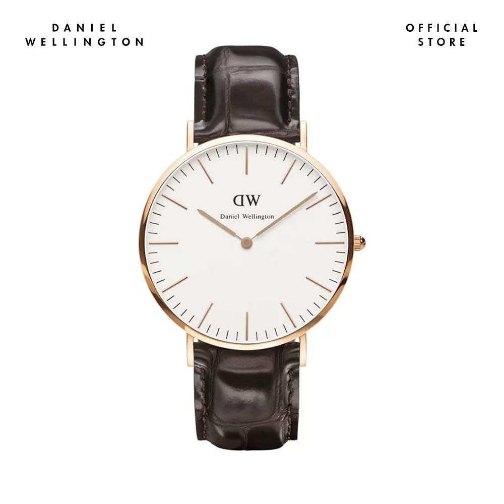 Đồng hồ Nam Daniel Wellington dây da - Classic York 40mm DW00100011