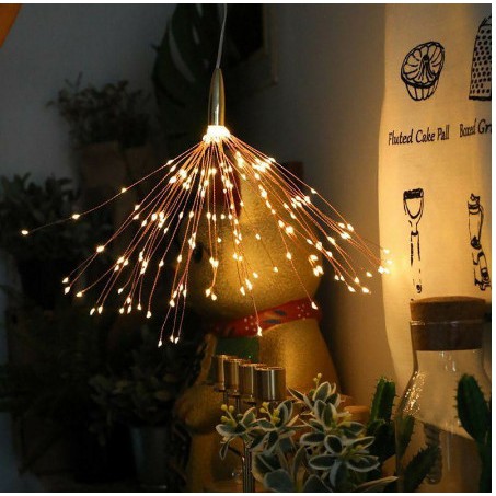Đèn LED Pháo Hoa có điều khiển trang trí ngày tết chạy PIN AA
