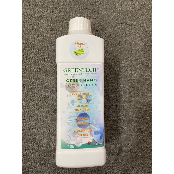 Can 1 lít kháng khuẩn Nano bạc dùng cho máy phun khói Green nano silver