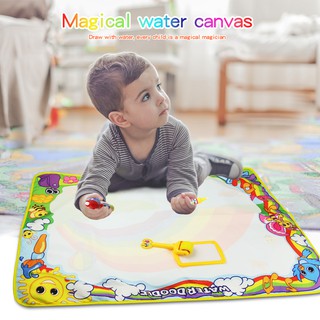 85x65cm Water Drawing Mat & 2 Magic Pens & 1 Brush & Water Painting Seal Kids Painting Toys