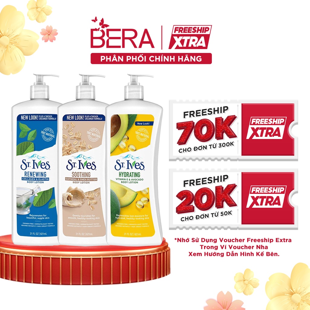 Sữa Dưỡng Thể Toàn Thân Collagen St.Ives Body Lotion 621ml