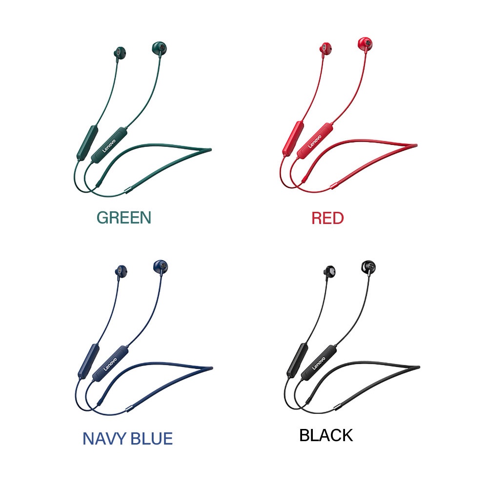 Tai Nghe Bluetooth 5.0 Không Dây Đeo Cổ Lenovo SH1 Chống Thấm Nước IPX5 Tích Hợp Mic