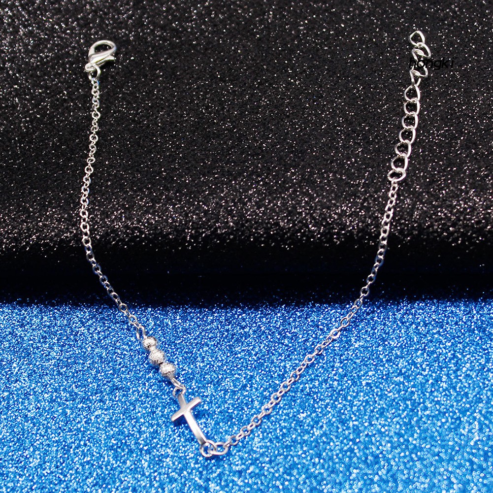 Vòng Tay Chuỗi Hạt Mặt Thánh Giá Thời Trang Dành Cho Nữ