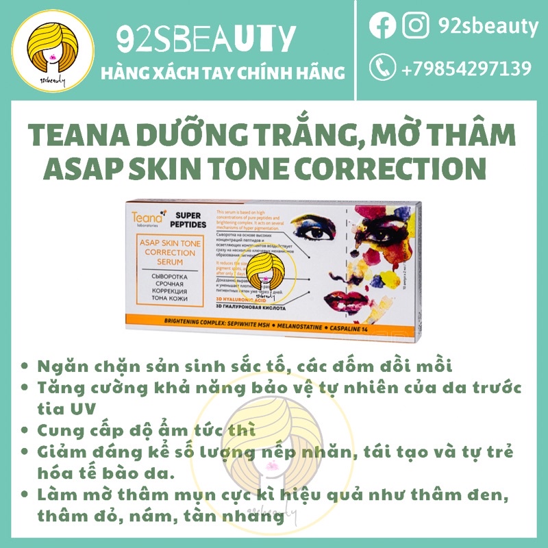 Serum Tеаnа cho dа dầu, thâm mụn Anti-Redness, No problem, Asap