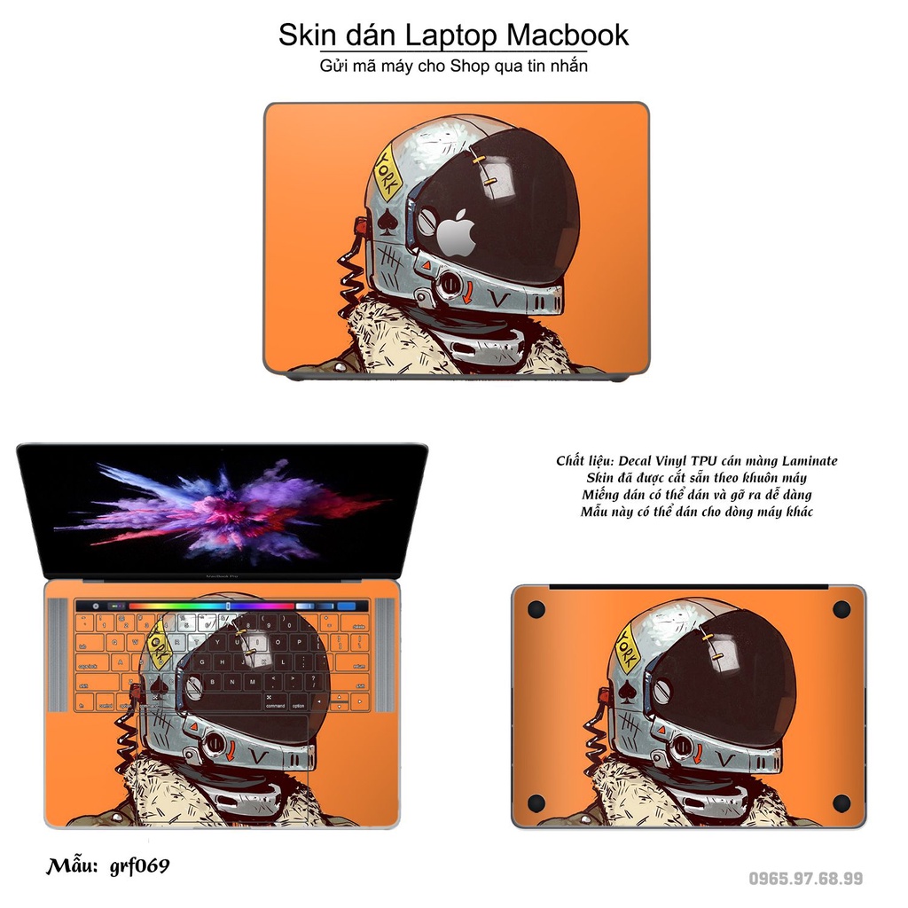 Skin dán Macbook mẫu nghệ thuật graffiti (đã cắt sẵn, inbox mã máy cho shop)