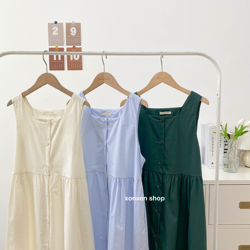 Yếm váy Xonxen shop chất vải thoáng mát lên form chuẩn free size mã 2230