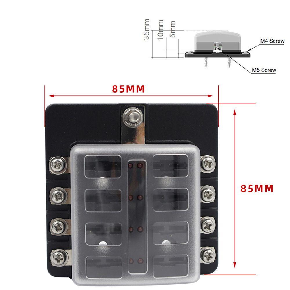 Giá Đỡ Cầu Chì LAYOR1 Lưỡi RV 12V / 32V Bằng Nhựa Có Đèn LED Báo Hiệu Cho Tàu Thuyền Ốp