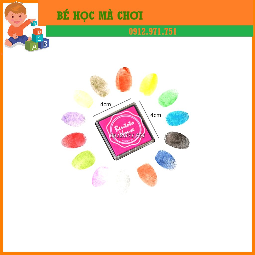 Màu vẽ vân tay 20 màu giúp bé thỏa sức sáng tạo - Mực in dấu vân tay
