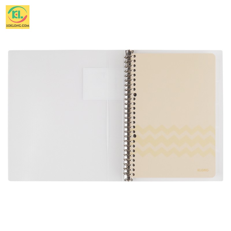 Sổ còng sắt Klong B5 80 tờ caro 26 chấu Chuyên làm Bullet [Chọn Màu] ; Binder MS 550 dễ Thay giấy