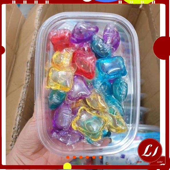 Hộp 30 VIÊN GIẶT XẢ QUẦN ÁO 3IN1 tự tan sử dụng tiện lợi, dễ dàng - labi