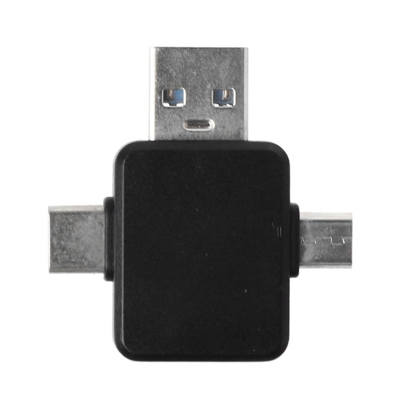 Đầu Chuyển Đổi 8Pin Lightning Cái Sang USB+Type C + Micro USB Đực Cho Samsung Huawei X