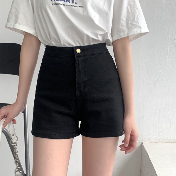 Quần short jean SUXI lưng cao thời trang cho nữ