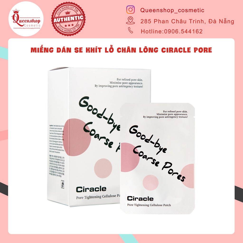 Miếng dán se khít lỗ chân lông Ciracle Pore Tightening Cellulose