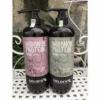Dầu Gội Arganoil Protein Delofil Dưỡng Ẩm Phục Hồi Tóc Hư Tổn Ngăn Ngừa Gàu 800ml