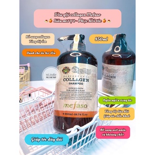 [ GỘI + XẢ ] 𝐃𝐚̂̀𝐮 𝐠𝐨̣̂𝐢  𝐠𝐢𝐮́𝐩 𝐭𝐨́𝐜 𝐦𝐞̂̀𝐦 𝐦𝐮̛𝐨̛̣𝐭 collagen chính hãng