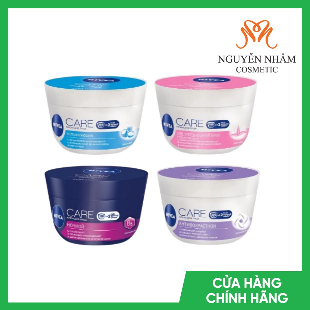 Kem dưỡng NIVEA CARE dành cho mặt 100ml 🍀 SIÊU CẤP ẨM cho mùa hanh KHÔ