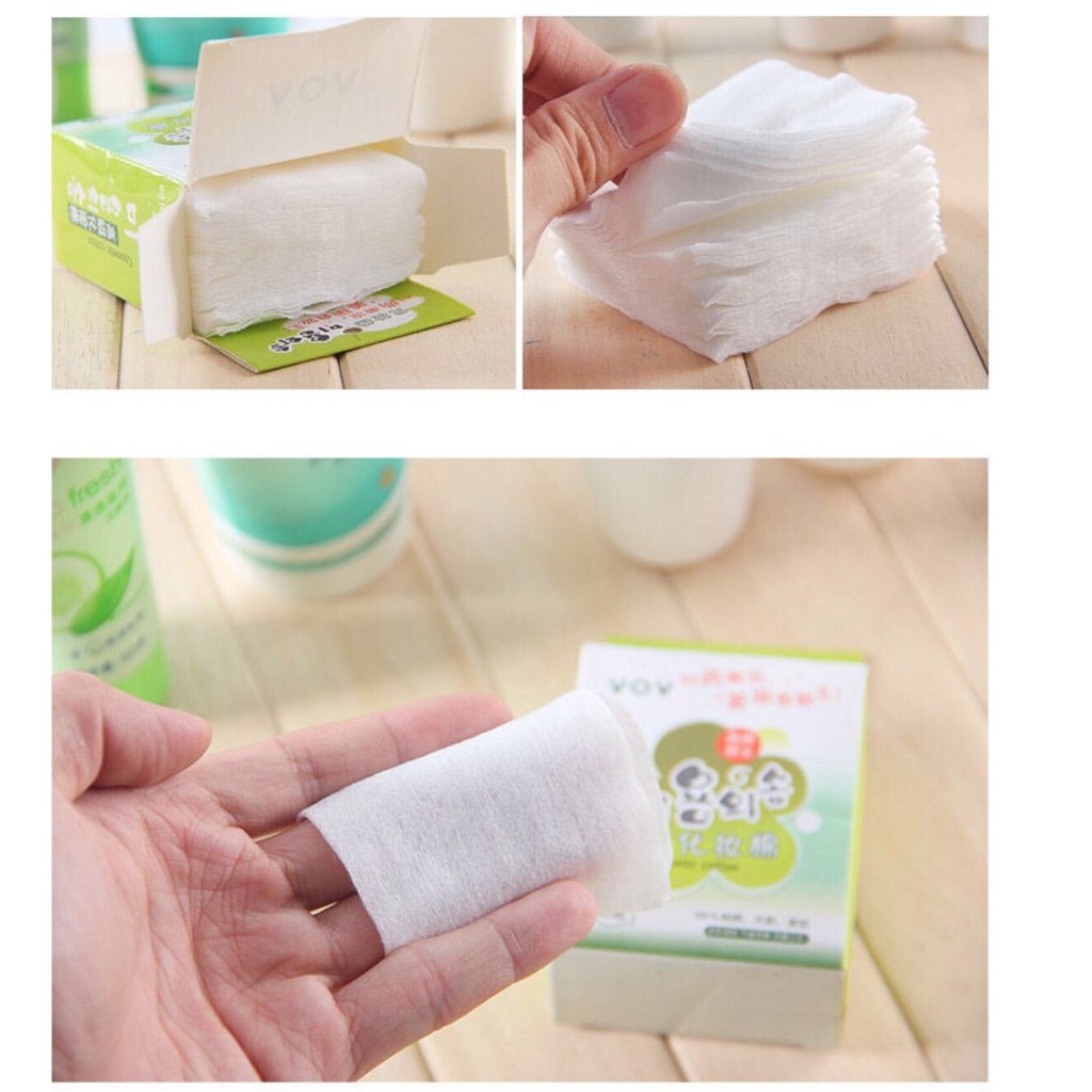 COMBO 3 HỘP BÔNG TẨY TRANG SIÊU THẤM VOV - 300 MIẾNG