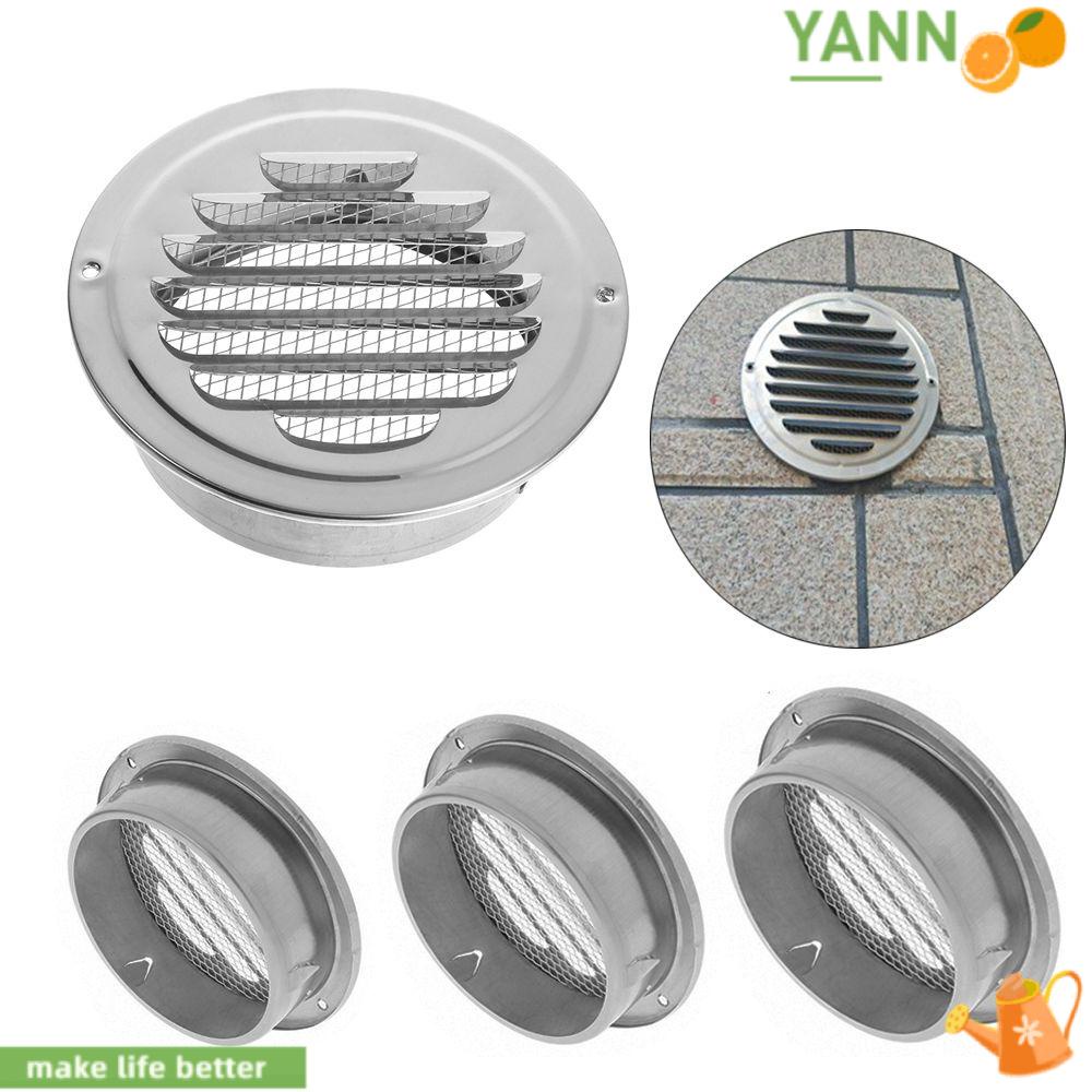 Vỏ Bọc Lỗ Thông Gió Bằng Thép Không Gỉ Hình Tròn Chống Chim &amp; Chuột Gắn Tường Thoát Khí Ngoài