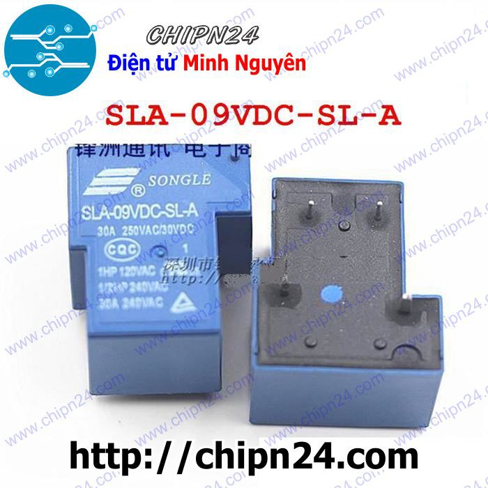[1 CON] (F82) RELAY 4 CHÂN 9V-30A SLA-09VDC-SL-A (4P9V30A)
