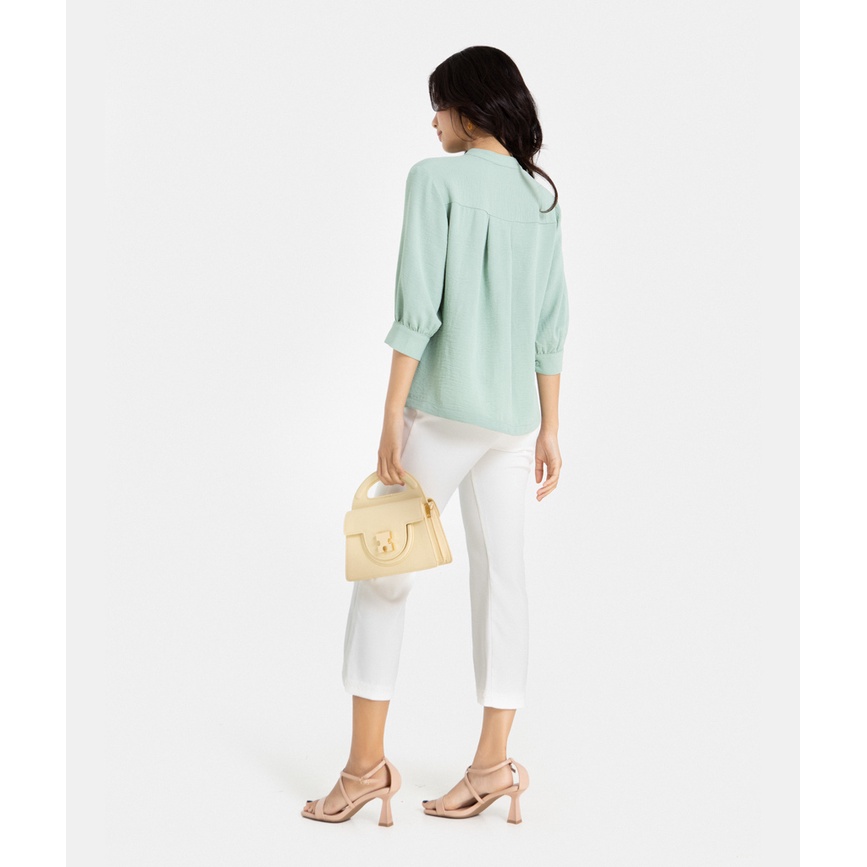 Quần Tây Nữ Thời Trang HNOSS Dáng Lửng Ống Loe HNQDA014