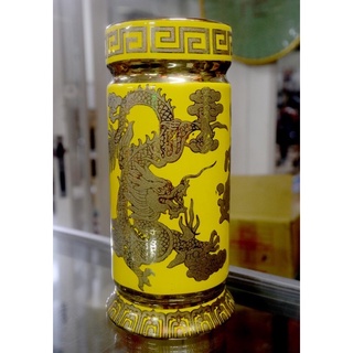 ống đựng nhang rồng vàng 3D