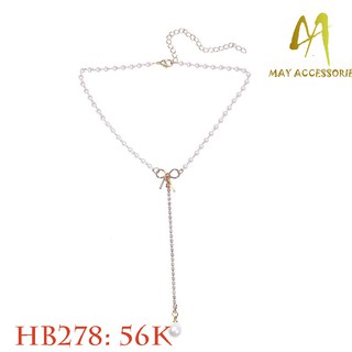 [ sale 11.11] Dây chuyền chorker hạt trân châu