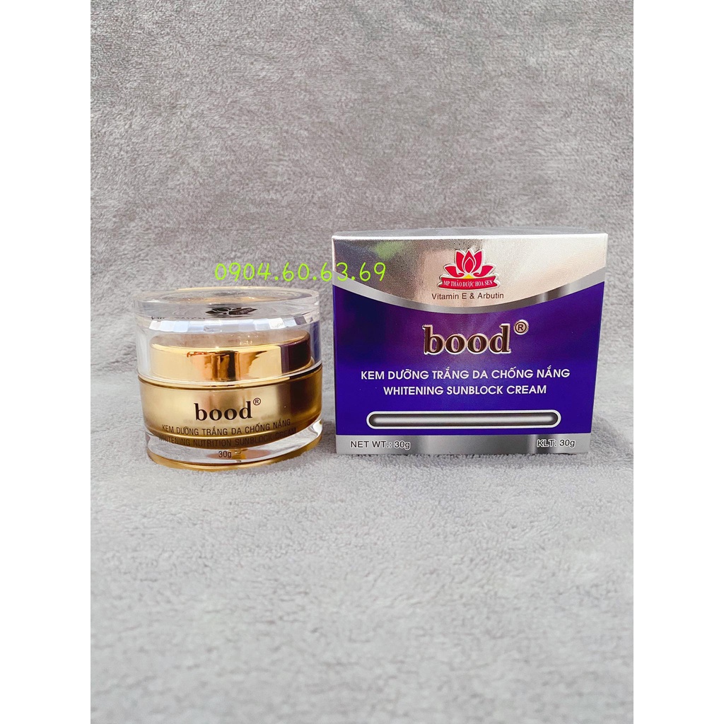 Kem Bood Dưỡng Trắng Da Chống Nắng 30g THẢO DƯỢC HOA SEN