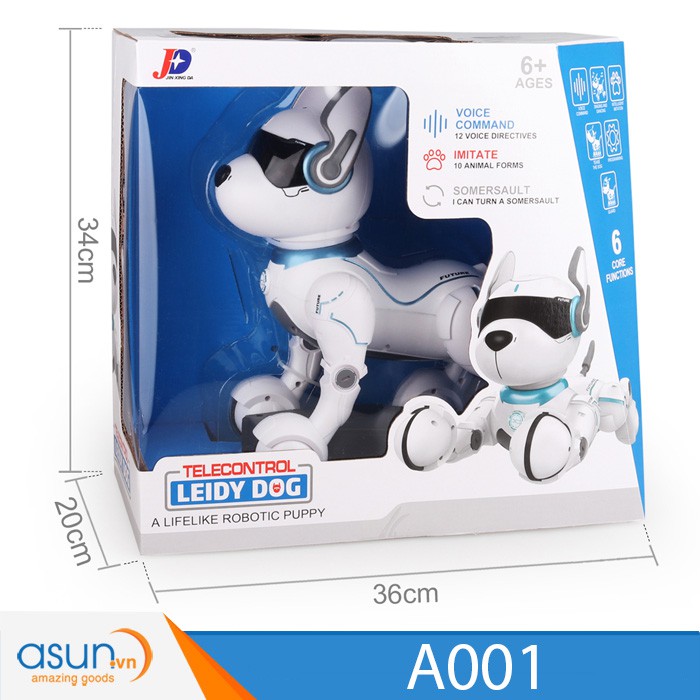 Chú Chó Robot Thông Minh Smart Dog Leidy Dog JXD A001 Điều Khiển Từ Xa và Giọng Nói