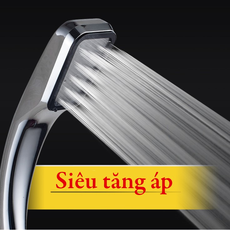 Bộ vòi sen siêu tăng áp 300% PO-021 ( Tặng đèn ngủ cảm ứng )