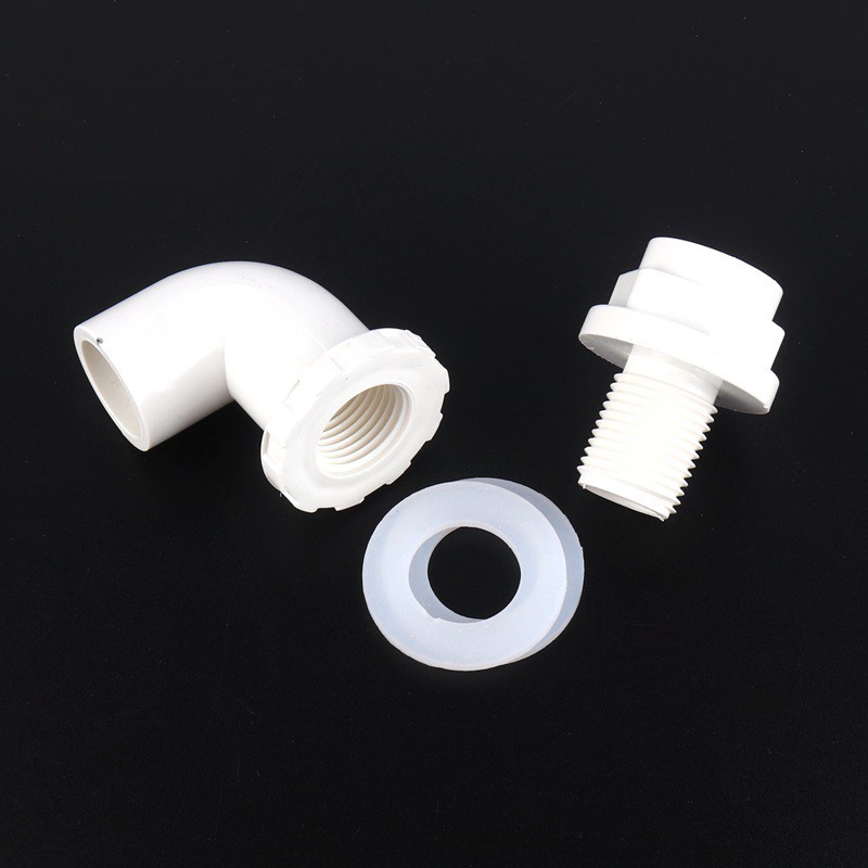 Đầu nối ống nước gấp khúc bằng PVC đường kính bên trong 20-50mm 90 độ cho bể cá
