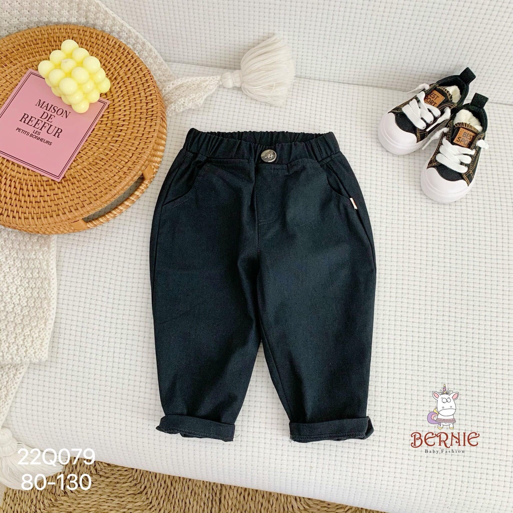 Quần kaki đính cúc 4 màu Bernie cho bé